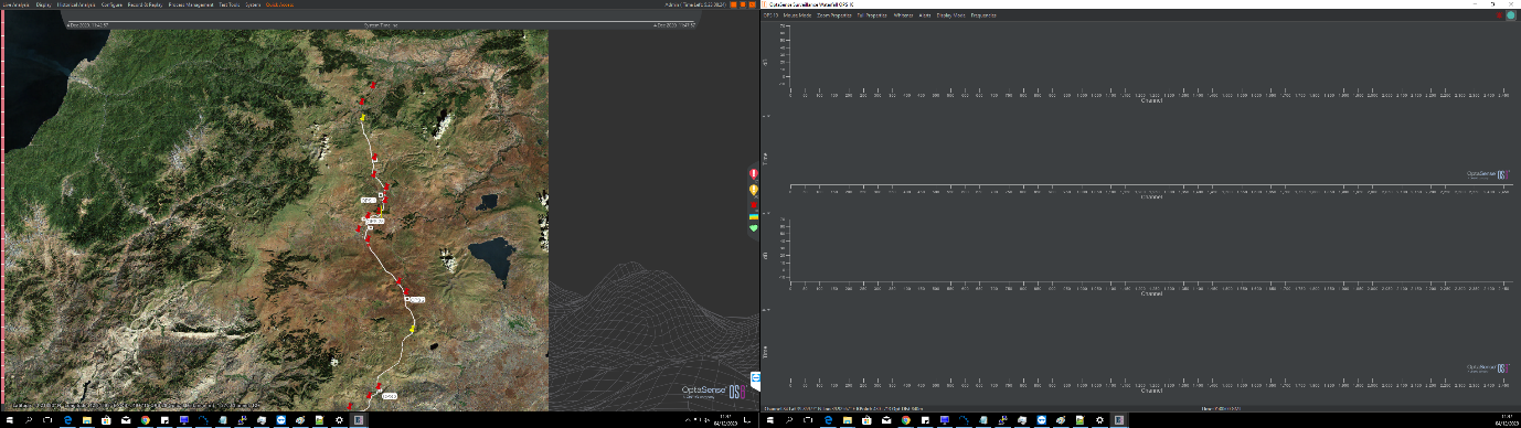 Dual-screen Example Example of the standard dual-screen display.