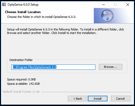 Choose Install location window