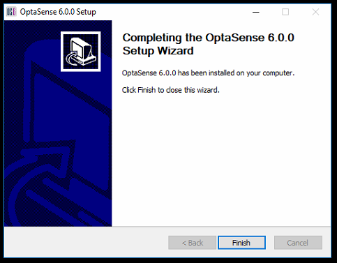 Completed Setup Wizard