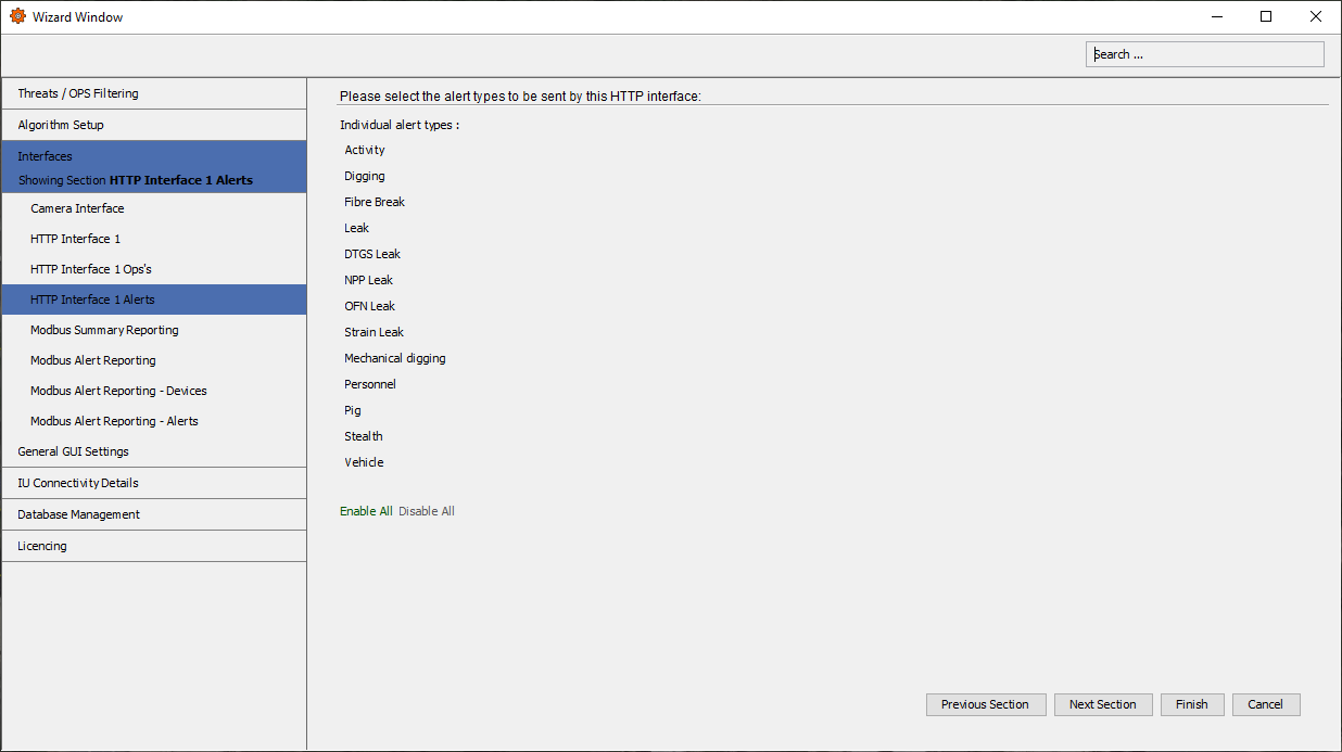 HTTP Interface Alerts