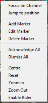 Marker Context Menu
