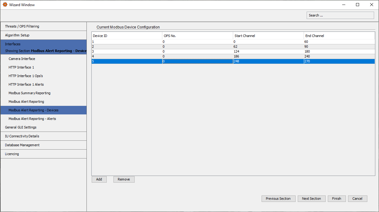 Modbus Device Configuration