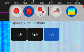 Speed measurement unit options