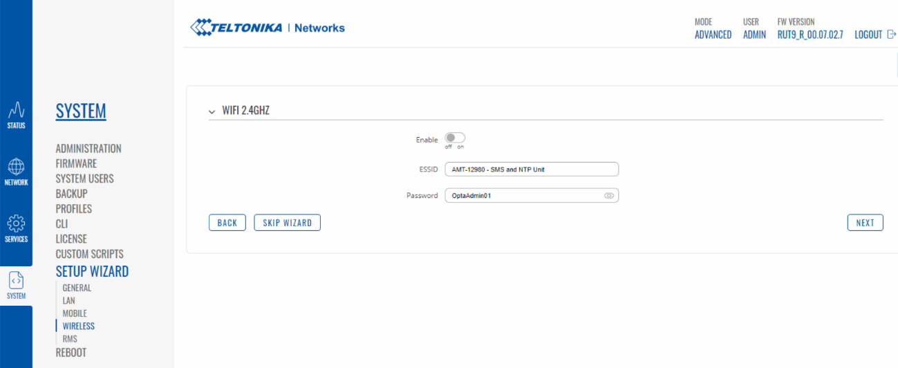 Step 4 - Wi-Fi Settings