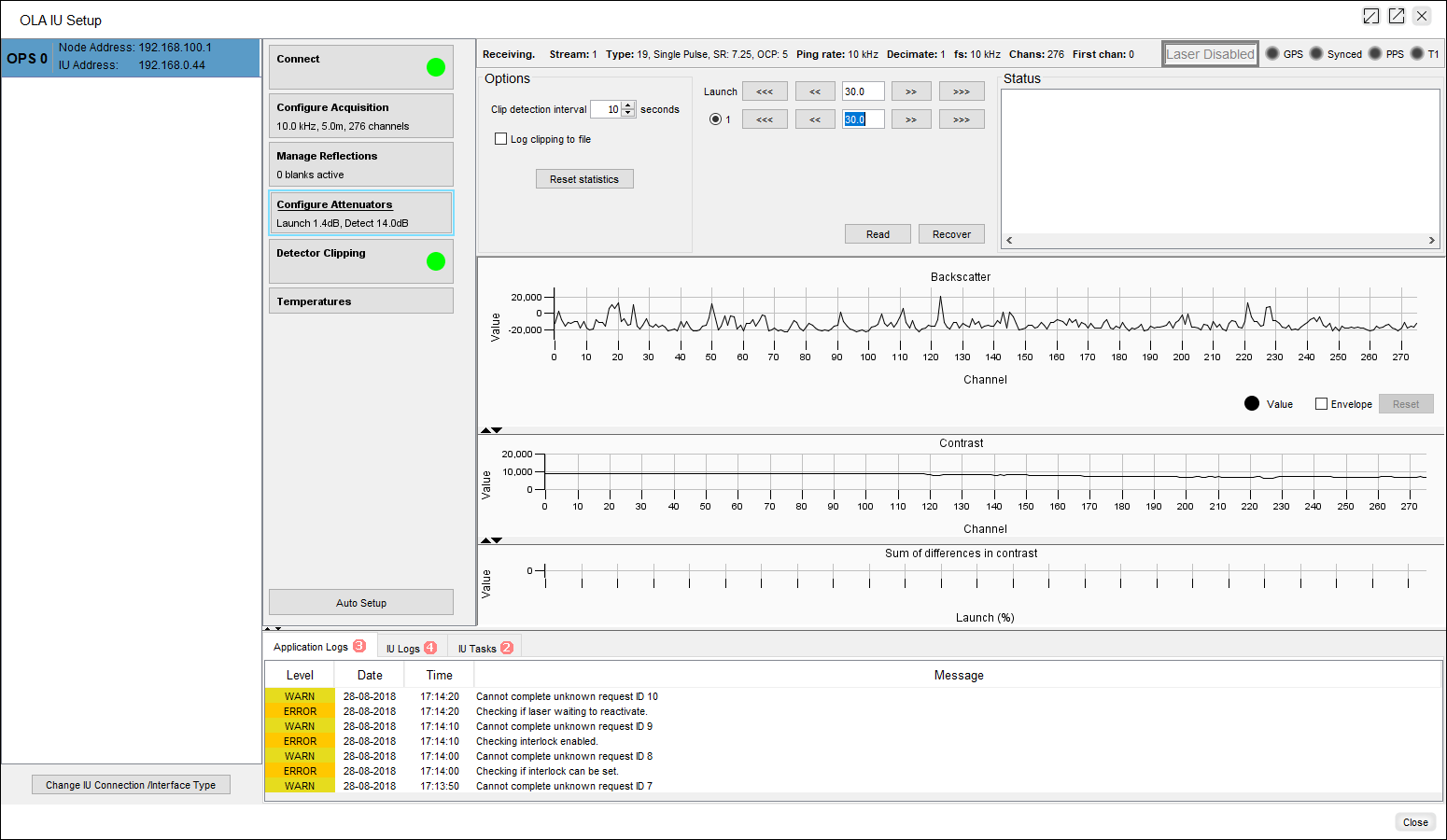 Configure Attenuators Display