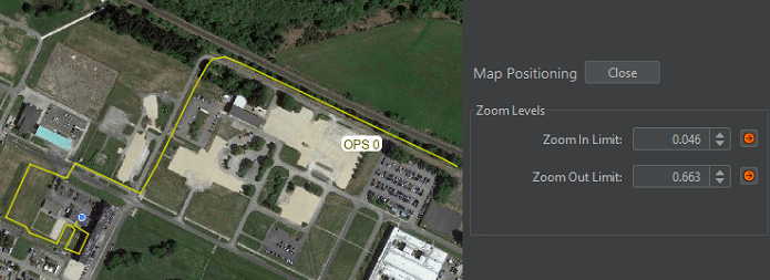 Setting Zoom in / out Positions on Map Display