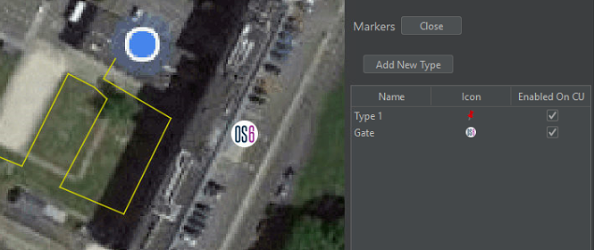 Marker added to Map Display