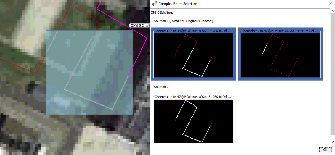 Example complex route solutions