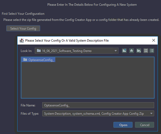 Importing System Config