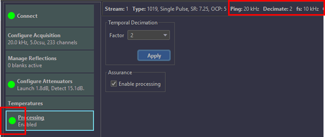 IU Setup with a temporal decimation factor of 2 applied