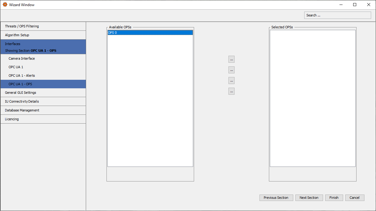 OPC UA 1 Configuration Section
