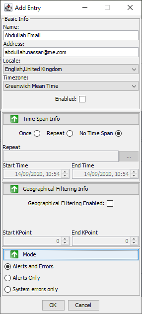 Add Address Book Entry