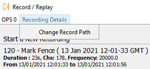Change Record Path