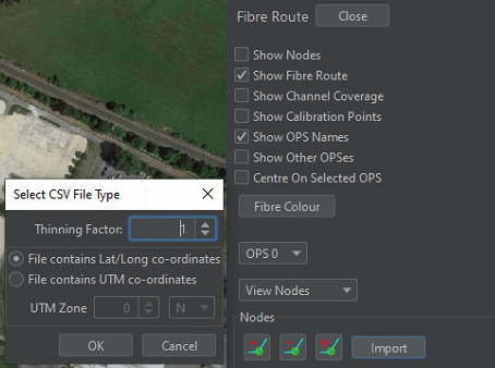 Importing Fibre Route
