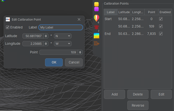 Calibration Point Editing