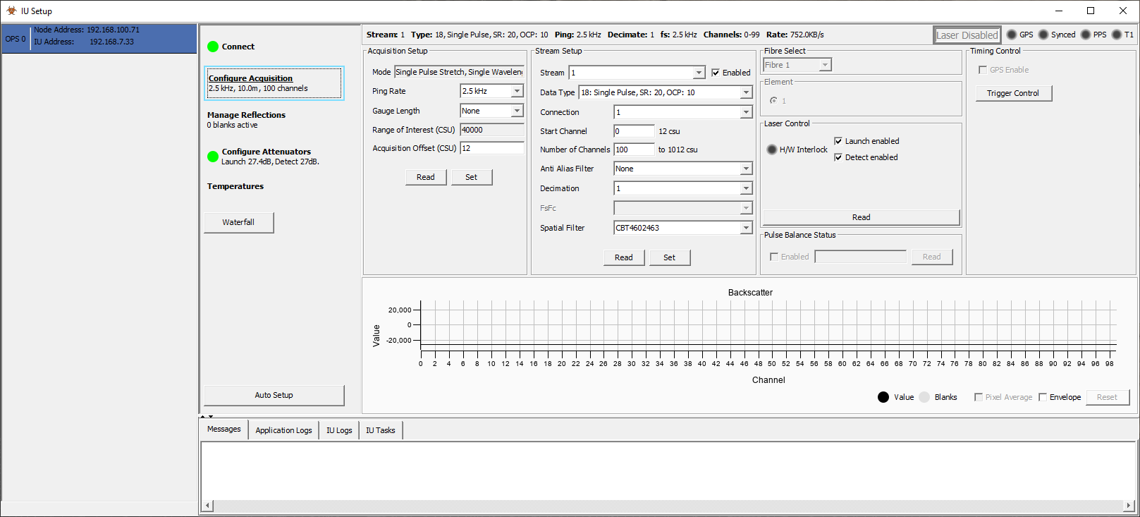 Configure Acquisition Display