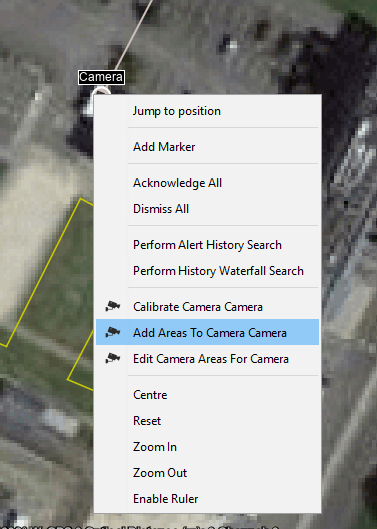 Add Areas to Camera