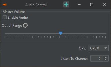 Audio Control Window