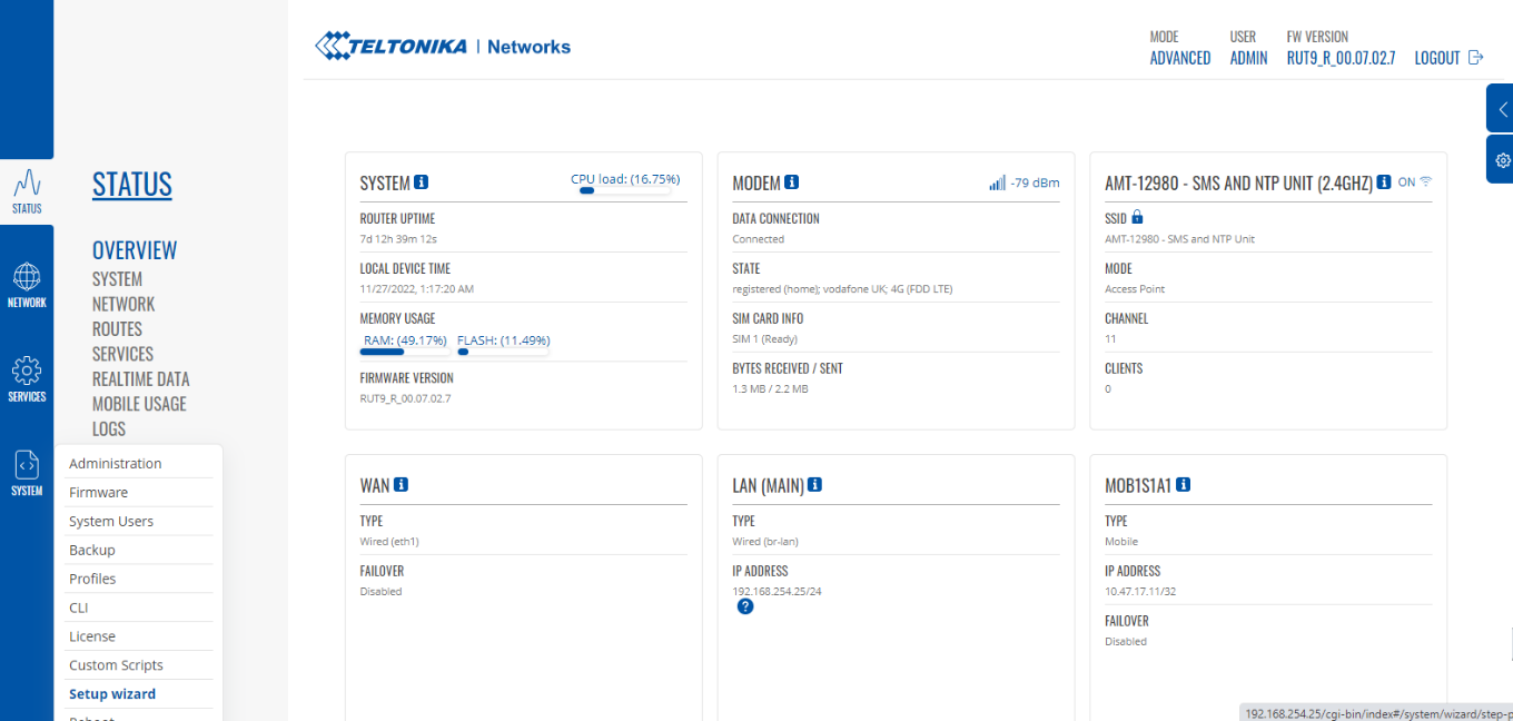 Setup Wizard Location