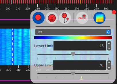 Adjust colour on waterfall