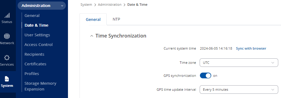 Setting GPS to Sync with UTC Time Zone Every 5 Minutes Setting GPS to Sync with UTC Time Zone Every 5 Minutes