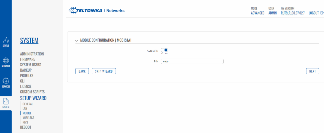 Step 3 - Mobile Configuration