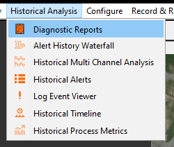 Diagnostics Reports Window