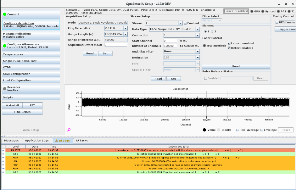 Zoomed in to see some backscatter