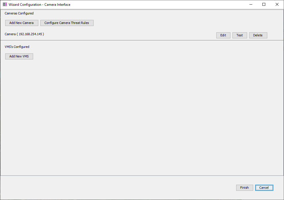 Configuring Camera Threat Rules