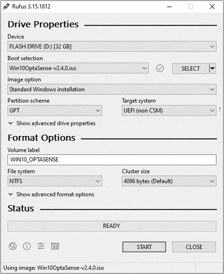 Rufus Installation Screenshot
