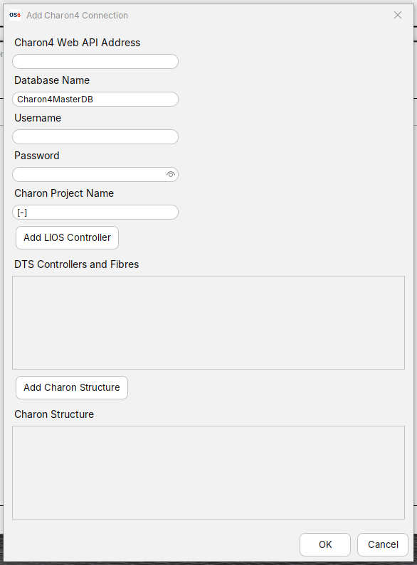 Charon config dialog