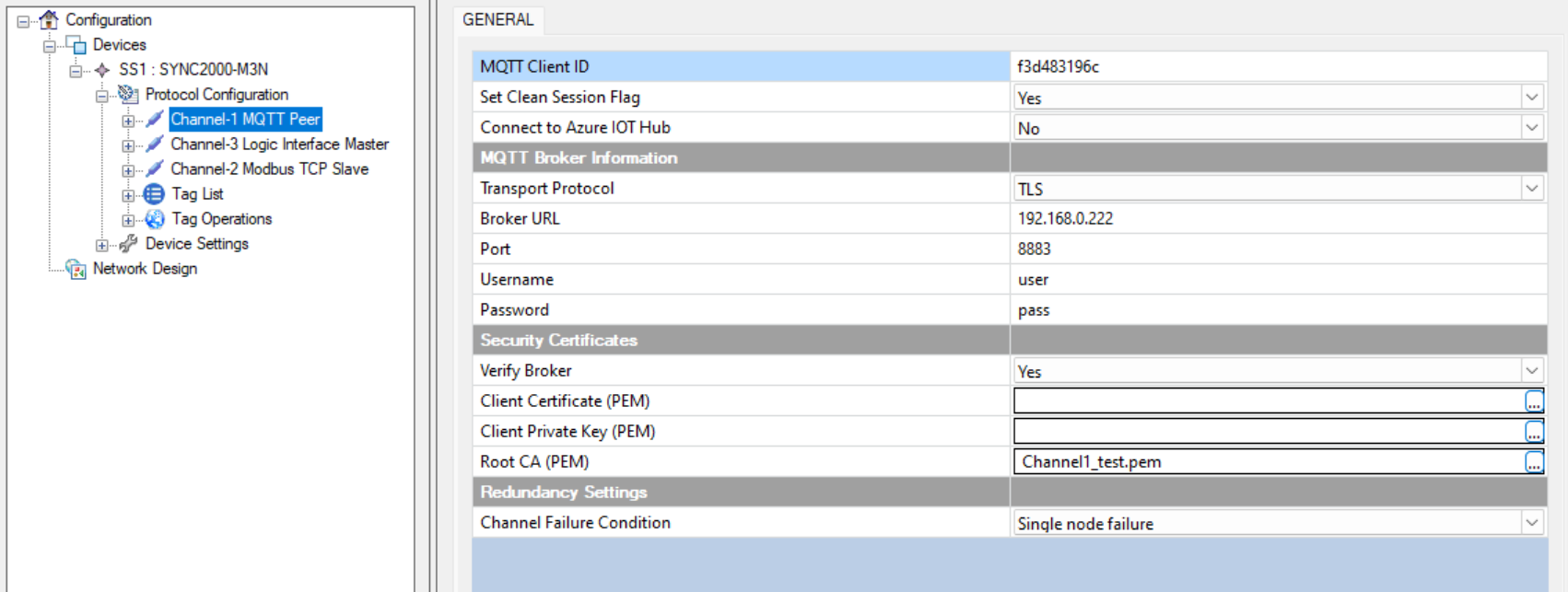 MQTT SSL Config Image